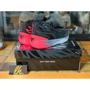 シューズ(男性用) MB.02 black-sunset glow NEW Puma MB.02 Mens 10.5 Black Sunset Glow Mid Lamelo Melo